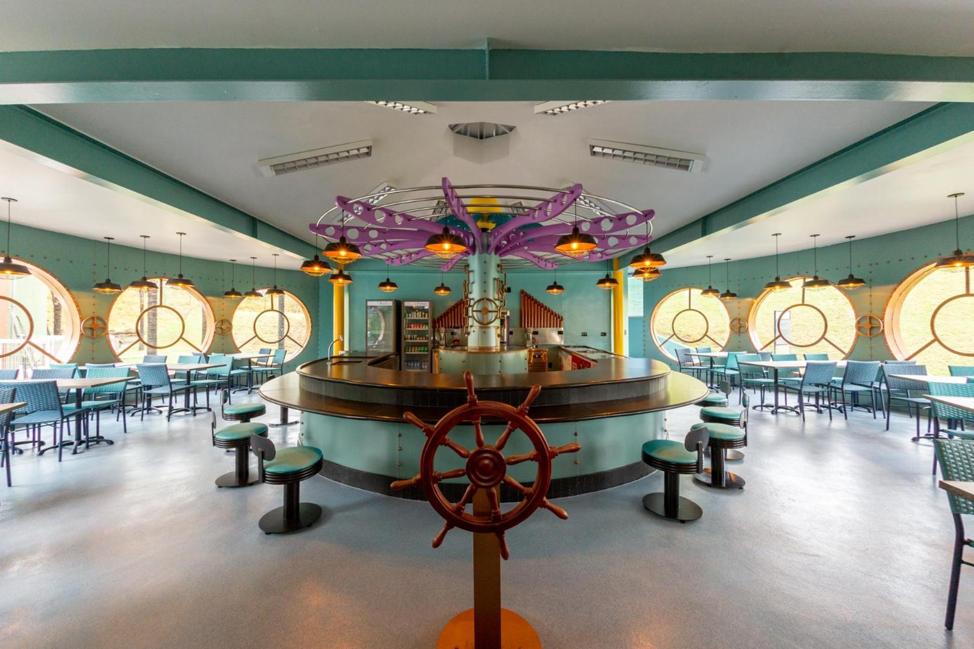 Blue Tree Thermas De Lins Resort Luaran gambar The interior of the restaurant